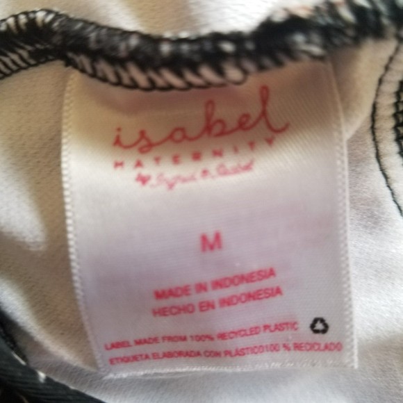 Isabel Maternity Medium One Piece Swim Suit Black Brown Halter Tie Built in Bra - Picture 4 of 9